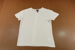 Express Womens Size Small White Short Sleeve Supersoft Relaxed Crew Neck Tee NWT - Picture 1 of 9