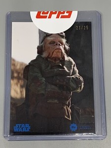 2020 Topps Star Wars Authentics Insert Card Blue /25 A-NNK Nick Nolte As Kuiil