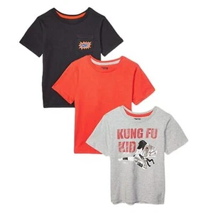 New Boys Short-Sleeve T-Shirts Pack of 3 Size 8 Medium - Picture 1 of 4