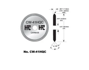 HPC CW-41HQC Cutter Wheel, Carbide - Picture 1 of 4