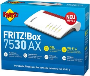 Marchand: AVM Fritz!Box 7530 Ax Wi-Fi 6 Routeur ( DSL / VDSL, 1.800 Mbit/S (5GHz - Photo 1/3