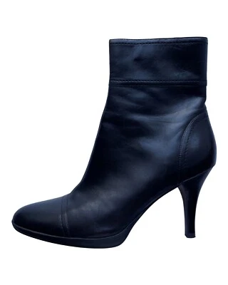 NINA Mujer Negro Moda Botines Botas Tacón Zapatos talla 7.5 Foto 1 de 4