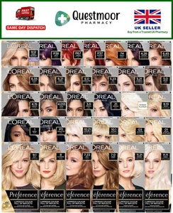 L'Oreal Paris Preference Permanent Hair Dye Colours - Picture 1 of 33