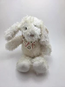 1990 Vintage Gund White/Cream Dog Plush Bandana, Rare Vintage (10 inch) - Bild 1 von 4