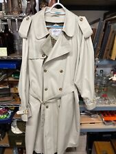 Mens Trench Coat by Berkertex Size L Stone Colour
