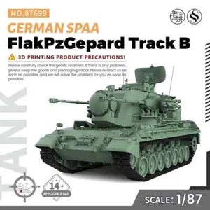 SSMODEL SS87699 1/87 Military Model Kit German FlakPzGepard 1A2 SPAA Track B - Picture 1 of 5