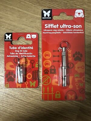 Sifflet Ultrason + Tube D’identité Pour Chien • 5.99€