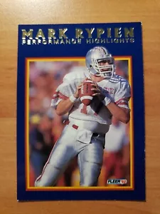 1992 Fleer Mark Rypien Performance Highlights #3 - NFL-From a Fresh Pack-Insert - Picture 1 of 2