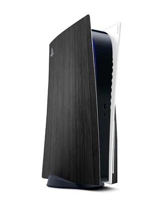 Playstation 5 PS5 Skin Cover Aufkleber Design Schutz Folie Skins Decal Dark Wood - Bild 1 von 4