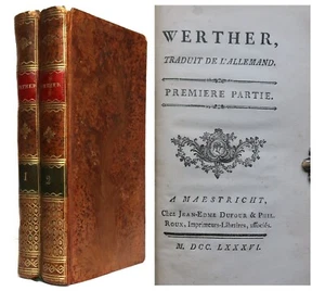 1786 Goethe The Sorrows of Young Werther Very Rare Early Edition Complete 2 Vols - Foto 1 di 12