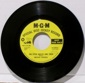 NEVILLE RUSSELL - THE LITTLE MATCH GIRL CRIED - 1961 CHRISTMAS - Picture 1 of 3