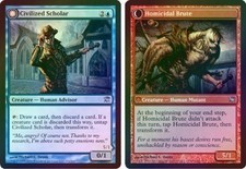 4X Civilized Scholar | Homicidal Brute - Foil New MTG Innistrad Magic