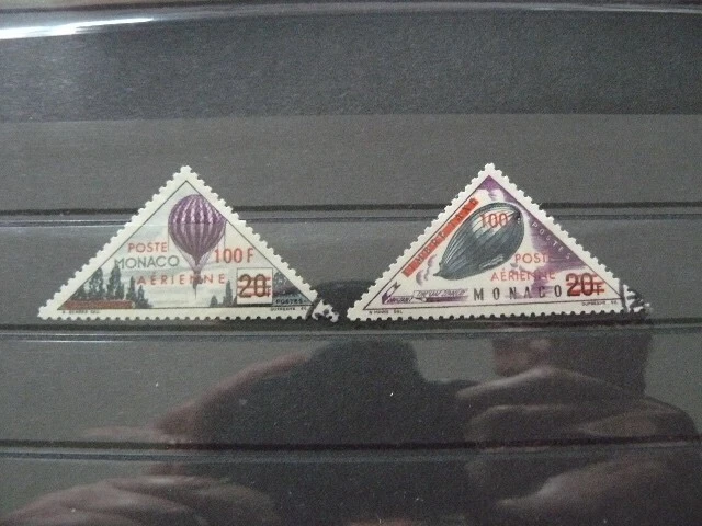 MONACO POSTE AERIENNE N° 61/62 OBLITERES ANCIENNES COLONIES FRANCAISES - Photo 1/1