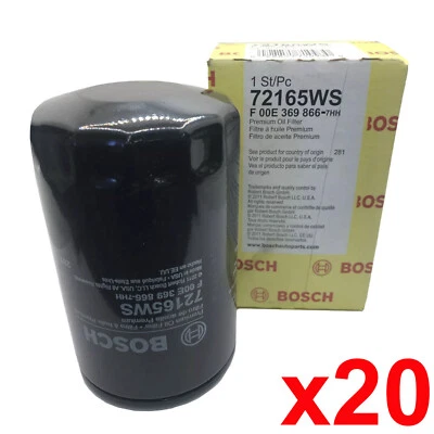 For 85-93 Mercedes 300TE 300SE 300E 260E 190E Bosch Oil Filter 20PCS 72165WS - Image 1 of 4