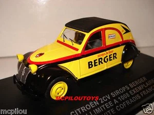 IXO COFRADIS CITROEN 2CV SIROPS DE LUXE BERGER EDITION LIMITEE 1008 EX au 1/43° - Imagen 1 de 3