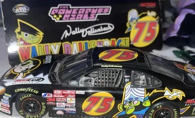 Coche de carreras fundido a presión Wally Dallenbach 2000 PowerPuff Girls #75 Ford 1/24 NASCAR Foto 1 de 4