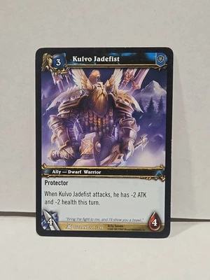 World Of Warcraft TCG Fires Of Outland Kulvo Jadefist Regular Common 127/246 - Image 1 of 2