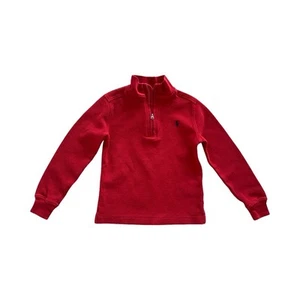 Polo Ralph Lauren Waffle Knit 1/4 Zip Pullover Size 5 - Picture 1 of 4