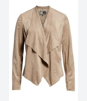 Chaqueta Kut From the Kloth Mujer’s Imitación Gamuza Blazer Medio Tostado Beige Foto 1 de 4