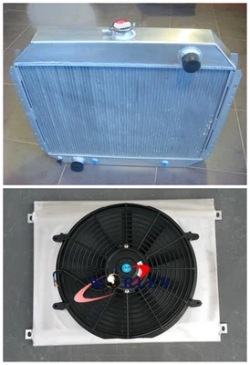 NJ-3Row Aluminum Radiator+Shroud For 1972-1979 FORD F-350 PICKUP F 350 72 73 74 Foto 1 de 4