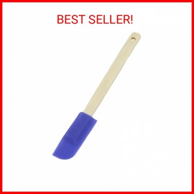 Chef Craft Select Wooden Handled Silicone Jar Spatula, 9.25 inches in length, Co - Image 1 of 2