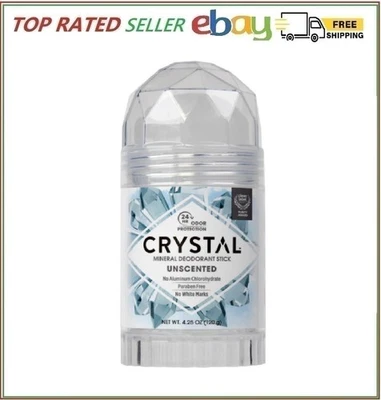 CRYSTAL Mineral Deodorant Stick 24Hr Odor Protection, Unscented, 4.25 oz - Image 1 of 4