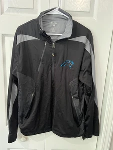 Carolina Panthers Men's Antigua 1/4 Zip Long Sleeve Pullover Jacket Medium - Picture 1 of 4