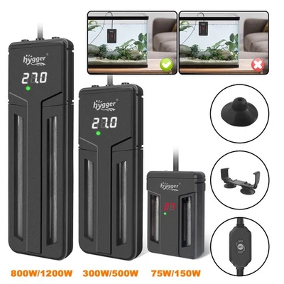hygger 10W-1200W Aquarium Heater Fish Tank Tropical Submersible Thermostat - Image 1 of 4