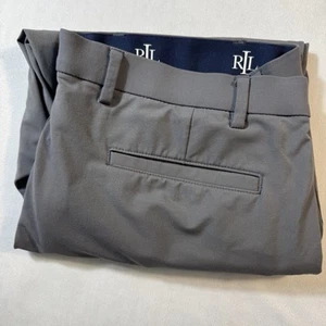 Ralph Lauren RLL Men's 36x30 Made in Egypt Gray Stretch Nylon Blend Chino Pants - Picture 1 of 9