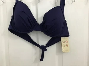 Costume da bagno bikini Tommy Bahama donna blu navy con ferretto 38C nuovo con etichette - Foto 1 di 9
