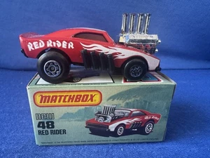 Matchbox Superfast Vintage Lesney Red Rider #48 In Original Box Looks Brand New - Picture 1 of 11