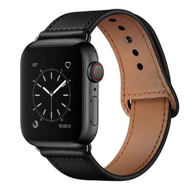 Leather Watch Strap for Apple Watch 42mm 44mm For iwatch Sport Nike+ - Immagine 1 di 4