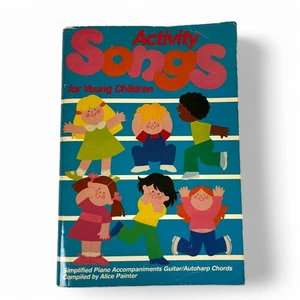 Activity Songs for Young Children Music Book Piano Guitar Autoharp Chords - Picture 1 of 8