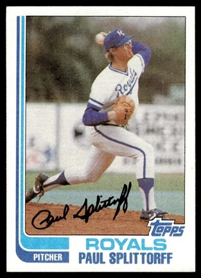1982 Topps Vintage Baseball NM+ Paul Splittorff Kansas City Royals #759 - Image 1 of 2