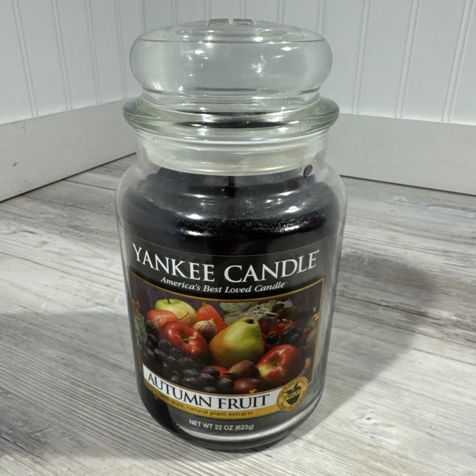 Yankee Candle "Autumn Fruit" Large Jar 22 oz Classic Label NEW HTF Retired - Image 1 of 4