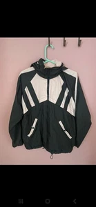 Hollister Women Rain Jacket Oversized Fit Size Xs Pink/Brown With Tuck Away Hood - Picture 1 of 6