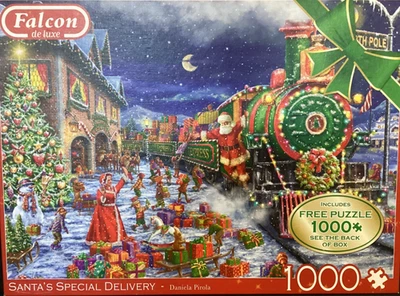 Falcon 2 X 1000 pc Santa's Special Delivery 2019, Free jigsaw puzzle Christmas - Image 1 of 3