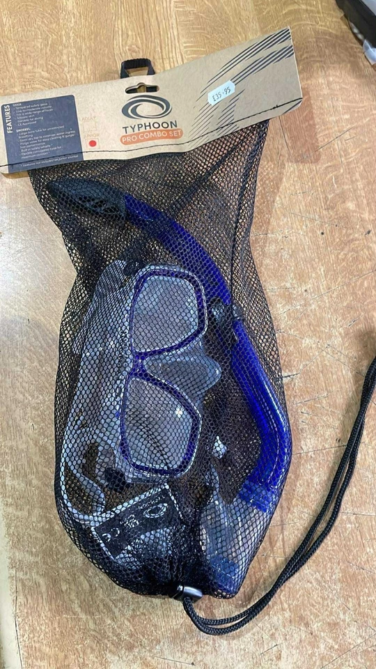 Typhoon Mask & Snorkel combo set JUNIOR KIDS  BLUE DIVE DIVING SNORKELLING - Image 1 of 1