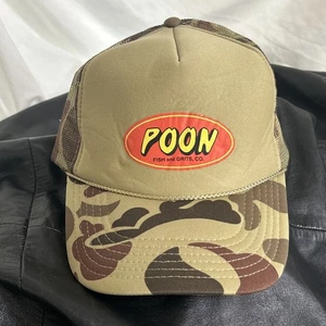 Cappello camionista Poon Fish & Grits caddy baracca mimetico snapback pesca caccia - Foto 1 di 7