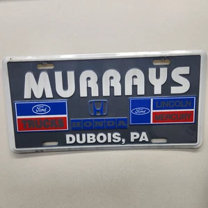 Murrays Ford Lincoln Mercury Honda Dubois Dealership Advertising License Plate - Picture 1 of 2