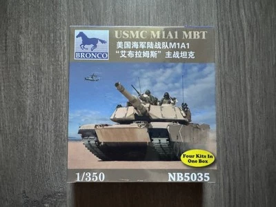 Kit Modelo Bronco Models USMC M1A1 MBT 1:350 NB5035 Foto 1 de 4
