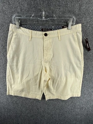 Pantalones Cortos Chinos Michael Kors Talla 30 Apenas Amarillos Algodón Bolsillos Cortados Clásicos Nuevos con Etiquetas Foto 1 de 4