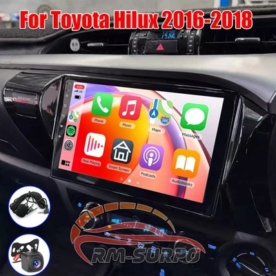 10" For Toyota Hilux 2016-2018 fit for CarPlay Android Head Unit Car Radio GPS - image 1 of 4