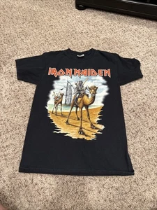 Camisa Iron Maiden RARA 2007 Dubai Show Y2K Eddie Negra Vida y Muerte Talla Pequeña - Imagen 1 de 19