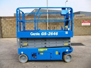 Genie GS-2646 Scherenlift SCHNELLREICHWEITE Aufkleber Set Aufkleber Elektroantrieb - Bild 1 von 2