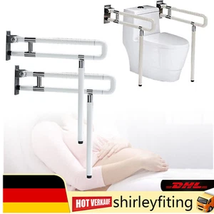 Maniglia WC WC Bagno per Disabili Maniglia Acciaio Inox 200Kg con Luce Notturna - Foto 1 di 10