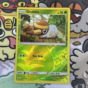 Grubbin 13/149 Sun & Moon Reverse Holo Common Pokémon TCG - Bild 1 von 8