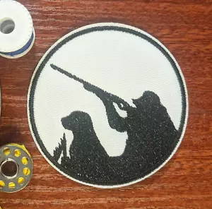 Wild Game Hunter Patch Shotgun Guns Rifles Weapons Dogs Embroidered Iron On 3" - Picture 1 of 3