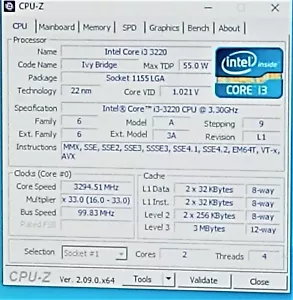 SR0RG - Intel Core i3-3220 3,3 GHz 2-Core-Sockel 1155 L3 2 MB Cache-Prozessor, CPU - Bild 1 von 2