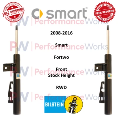 Bilstein B4 Front 0" Shock Absorber Pair Fits 08-16 Smart Fortwo RWD #22-145697 - Image 1 of 4
